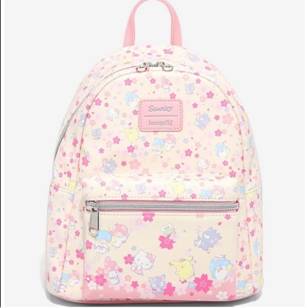 BNWT LOUNGEFLY SANRIO HELLO KITTY & FRIENDS SAKURA MINI BACKPACK! 🌸